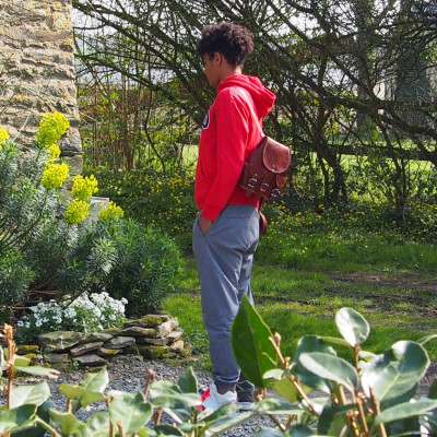 Petit sac à dos en cuir Vintage - Baroudeur - XS