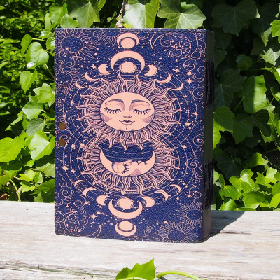 Carnet en cuir - Sun&Moon